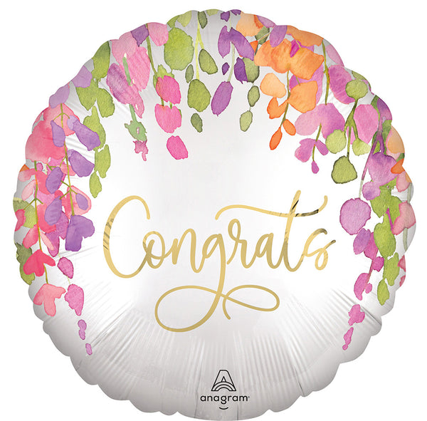 Celebrate in Style with Anagram Intl's 17 Romantic Floral Congrats Foil ...